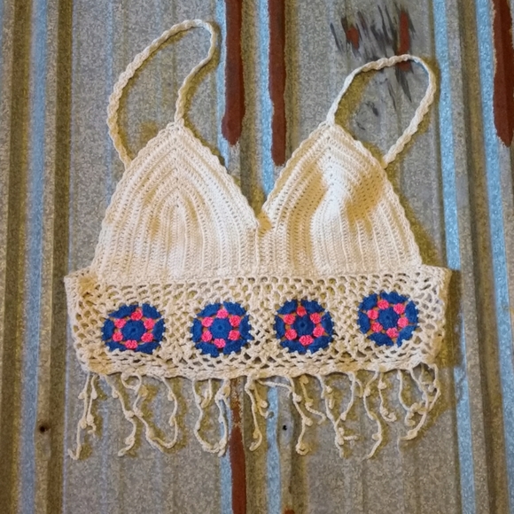 Charlotte Russe Tops - Crochet Crop Top